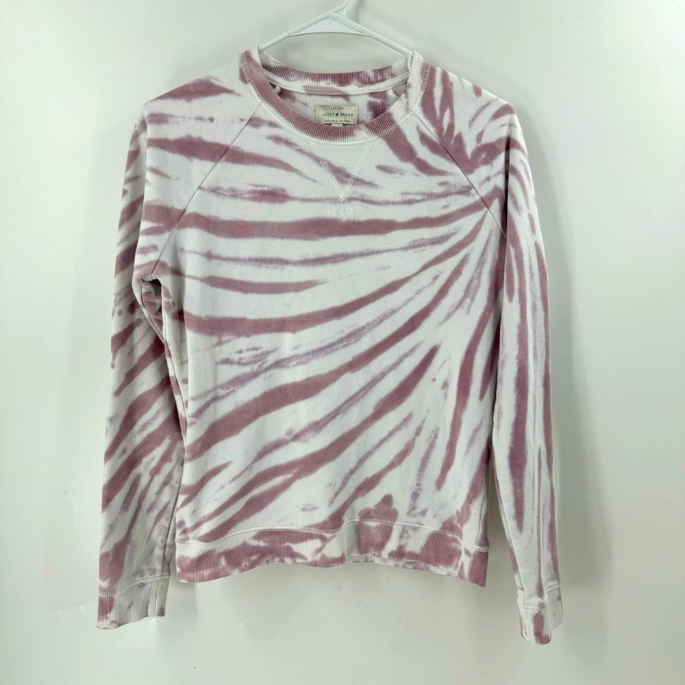 Lucky Brand Tie Dye Crewneck Sweatshirt